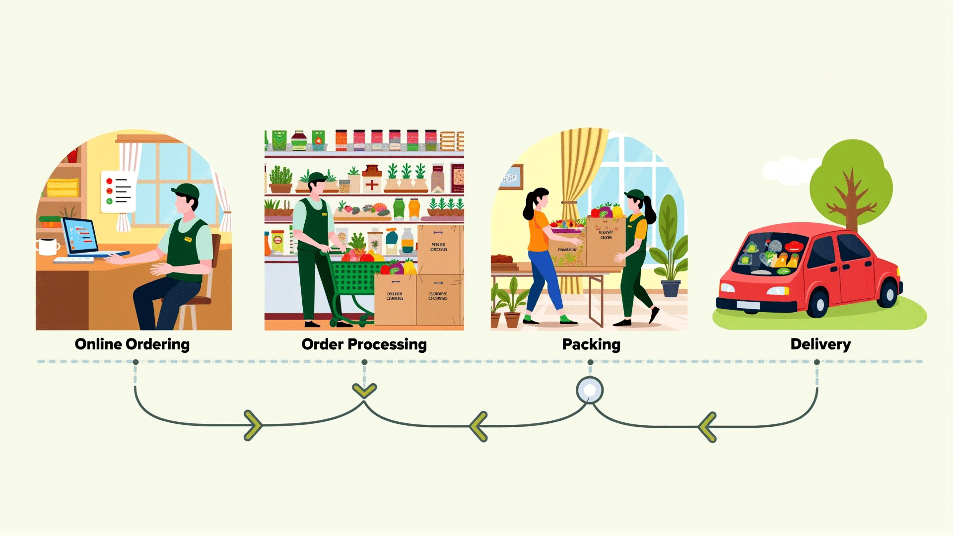 Instacart order to delivery process